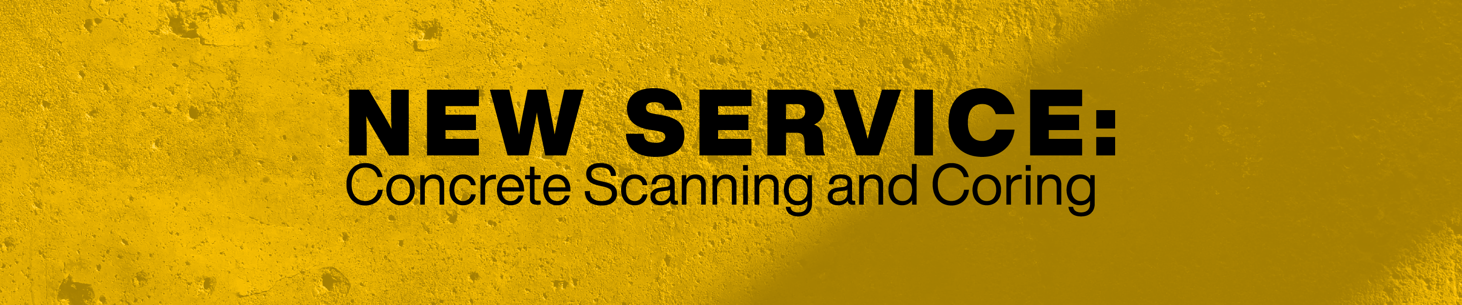 NEW SERVICE: Concrete Scanning and Coring
