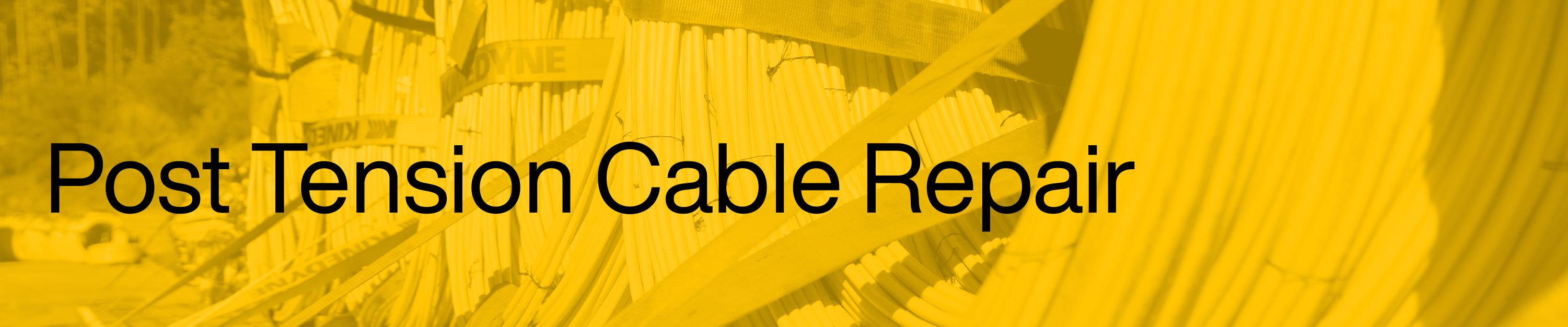 Post Tension Cable Repair